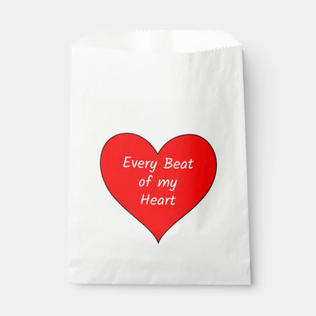 Every Beat of My Heart    Favour Bag (Front)