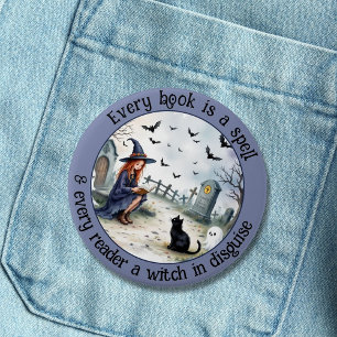 Every Book is a Spell 3 Inch Round Button
