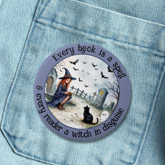 Every Book is a Spell 3 Inch Round Button