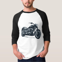 Every Boy loves a Fat Blue American Motorcycle