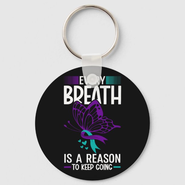 Every Breath Is A Reason Suicide Prevention Awaren Keychain (Front)