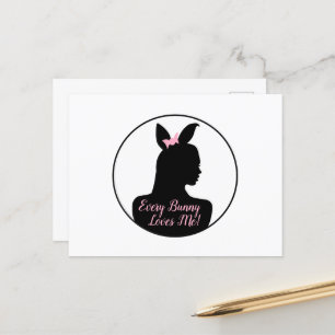 Every Bunny Loves Me! Bunny Girl Postcard
