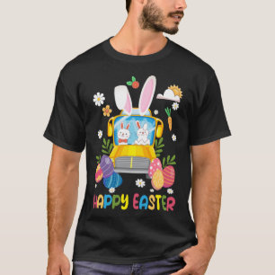 Every Bunny s Favorite School Bus Driver Happy Eas T-Shirt