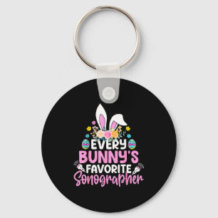 Every Bunnys Favorite Sonographer Sonography Tech  Keychain