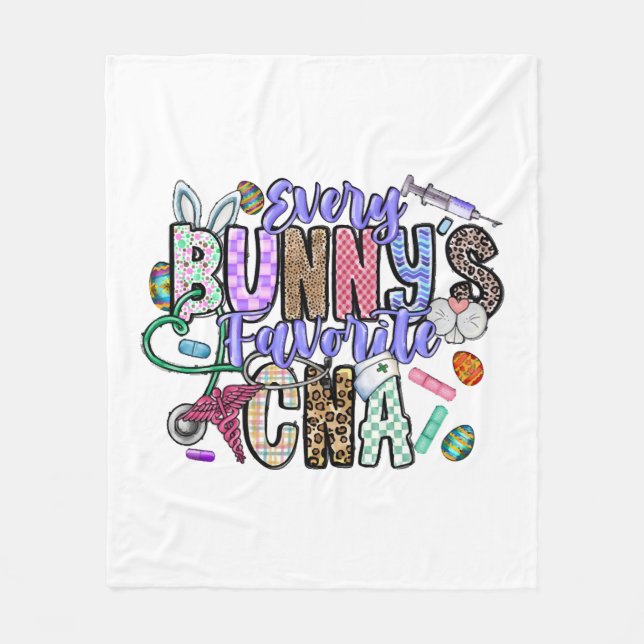 Every Bunnys Favourite CNA Fleece Blanket (Front)