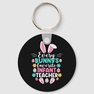 Every Bunny's Favourite Infant Teacher Fun Easter Keychain