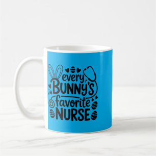 Every Bunnys Favourite Nurse Easter Bunny RN Coffee Mug