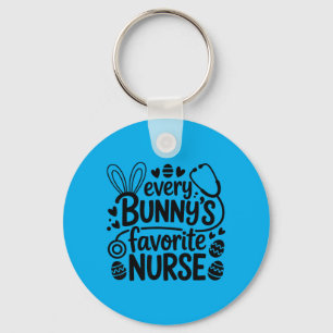 Every Bunnys Favourite Nurse Easter Bunny RN Keychain