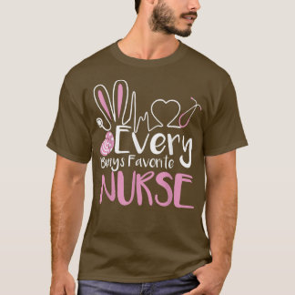 Every Bunny's Favourite Nurse Tee Nurse Sarcastic 