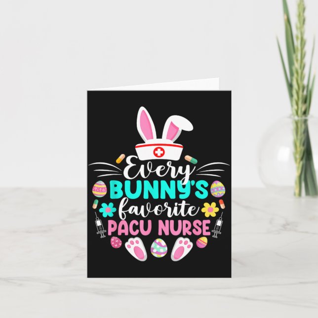Every Bunnys Favourite Pacu Nurse Funny Easter Day Card (Front)
