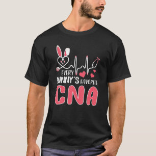 Every Bunny's Is Favorite CNA Nurse Gift Cute Bunn T-Shirt