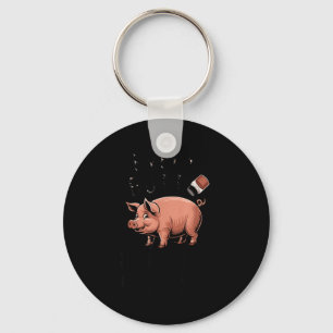 Every butt deserves a good rub - pig bbq pork keychain