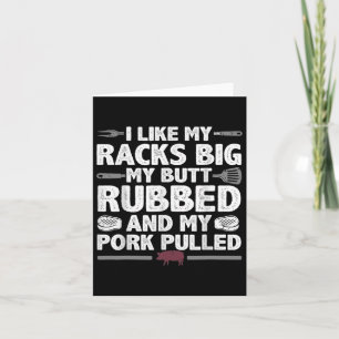 Every Butt Loves Deserves A Good Rub Meat Bbq Pork Card