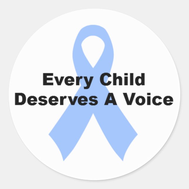 Every Child Deserves A Voice Classic Round Sticker (Front)