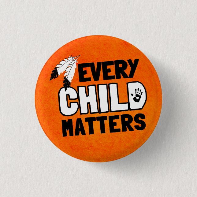 Every Child Matters 1 Inch Round Button (Front)