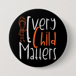 Every Child Matters Orange, Boy 3 Inch Round Button