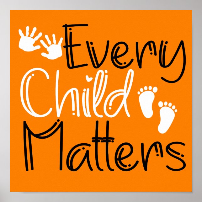 Every Child Matters, Orange Orange Day Poster (Front)