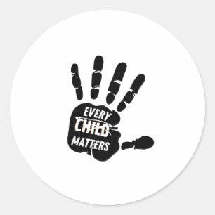 Every Child S _ Orange Day Sticker3 Classic Round Sticker