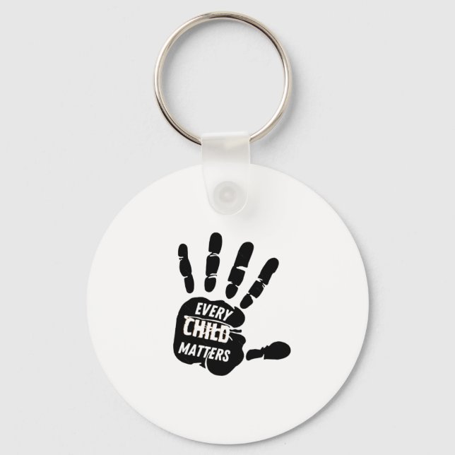 Every Child S _ Orange Day Sticker3  Keychain (Front)