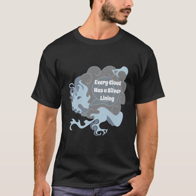 Every Cloud has a Silver Lining Chinese Dragon T-Shirt (Front)