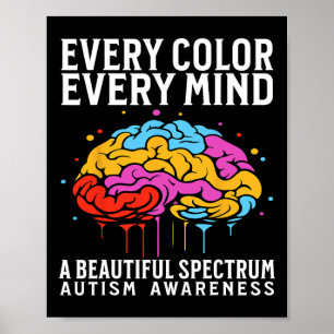 Every Colour Every Mind Autism Awareness Kids Supp Poster