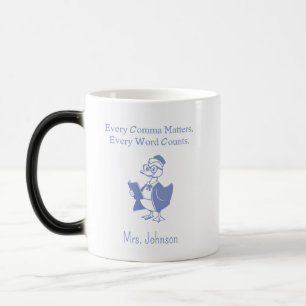 Every Comma Matters Every Word Counts Design Magic Mug