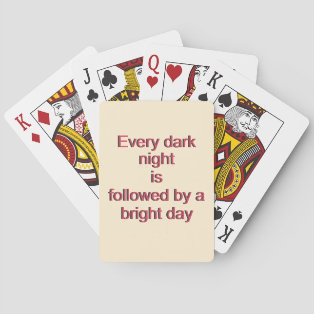 Every Dark Night Playing Cards (Back)