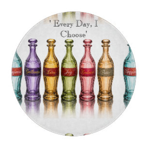 Every day begins with a choice. cutting board