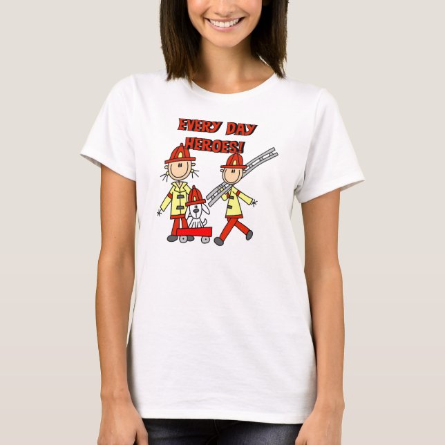 Every Day Heroes Firefighters T-shirts and Gifts (Front)