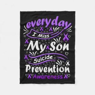 Every Day I Miss My Son - Prevention Performance Fleece Blanket