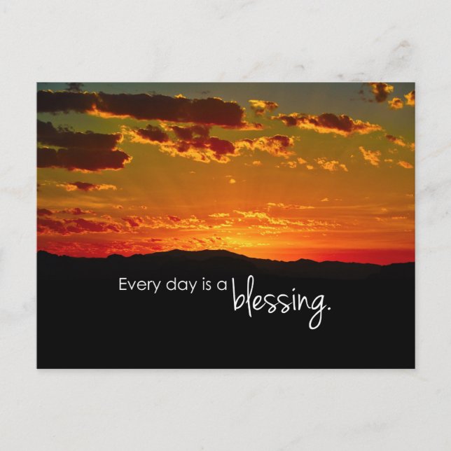 Every Day is a Blessing Postcard (Front)
