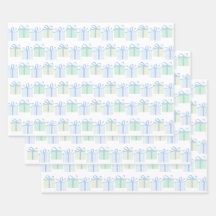 Every Day is a Gift Boy Birthday Wrapping Paper 