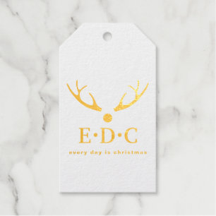 Every Day is Christmas Foil Stamped Gift Tags