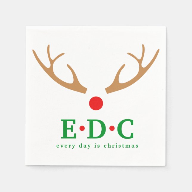 Every Day is Christmas  Napkin (Front)