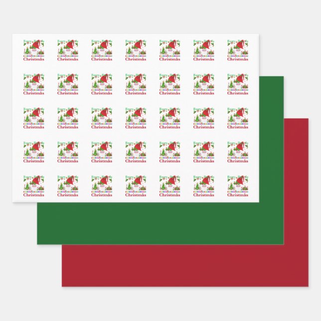 Every Day Is Christmas Wrapping Paper Sheet (Set)