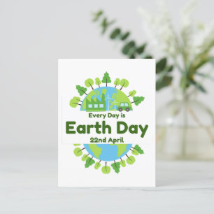 Every Day Is Earth Day Earth Day Postcard