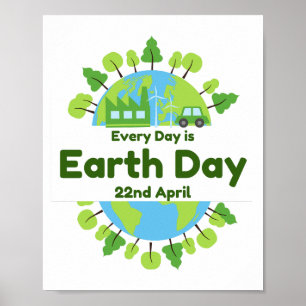 Every Day Is Earth Day   Earth Day Poster