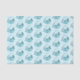 Every day is Earth Day typography and a globe Tissue Paper