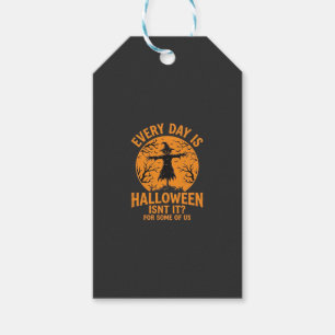 Every Day Is Halloween Scarecrow Witch Design_1 Gift Tags