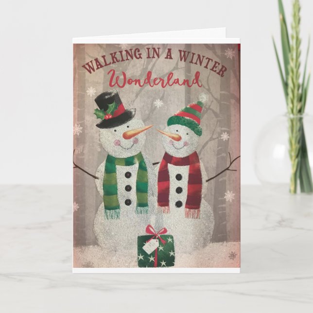 **EVERY DAY IS WONDERLAND WITH YOU" CHRISTMAS CARD (Front)