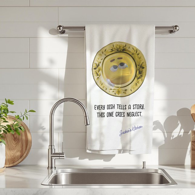 Every Dish Tells a Story, Funny Personalized  Kitchen Towel (Creator Uploaded)
