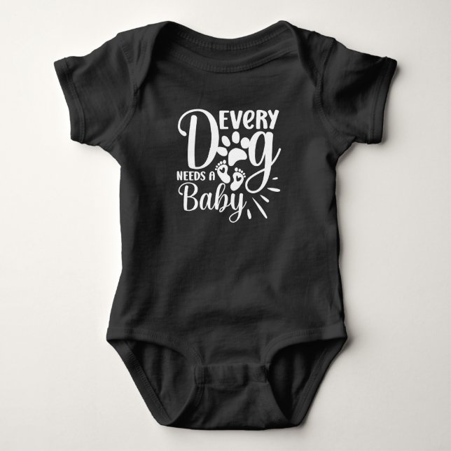 Every dog baby bodysuit (Front)