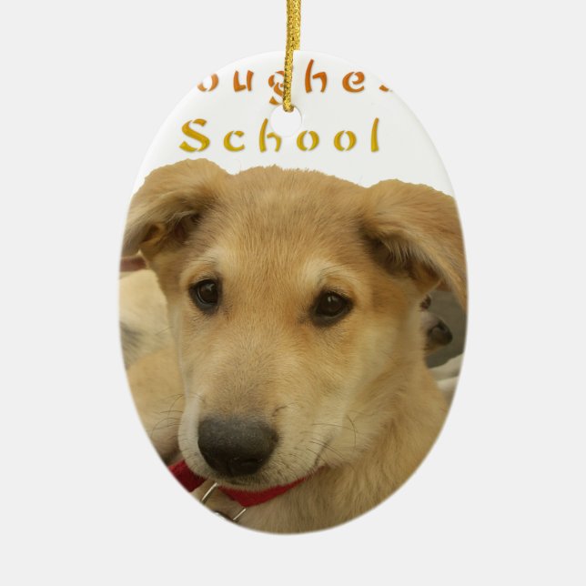 Every Dog Has iTS  DAY  Hakuna Matata Happy days a Ceramic Ornament (Front)