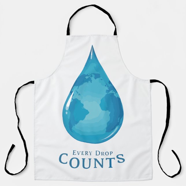 Every Drop Counts Apron (Front)