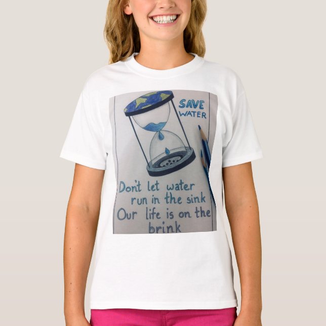 "Every Drop Counts" 💧 T-Shirt (Front)