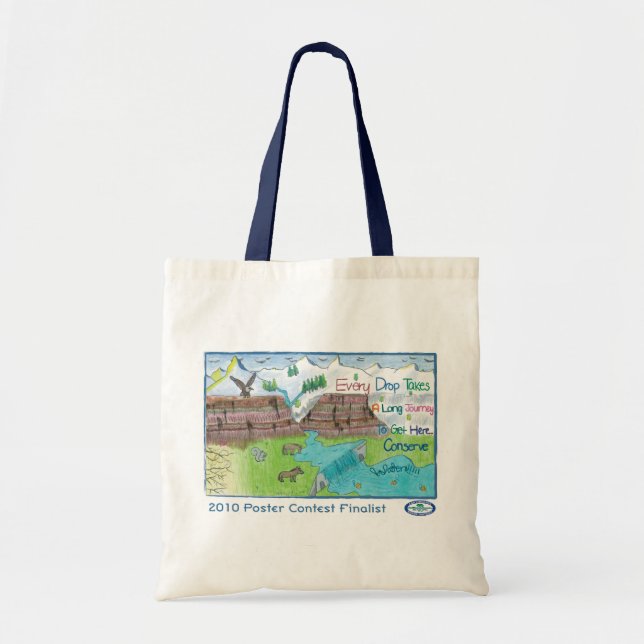 Every Drop Takes a Long Journey Tote Bag (Front)