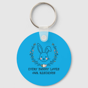 Every Easter Bunny Loves Residents Cute Nurse Keychain