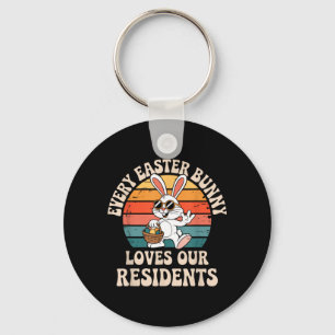 Every Easter Bunny Loves Residents Cute Nurse Keychain