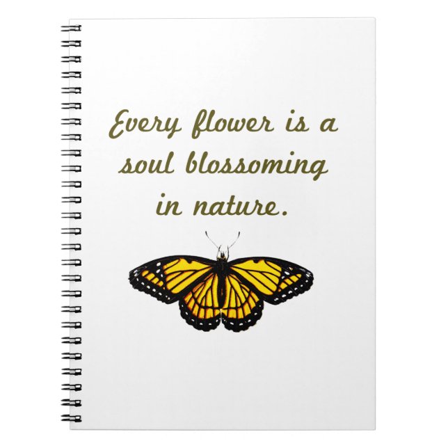 Every Flower Is A Soul Notebook (Front)