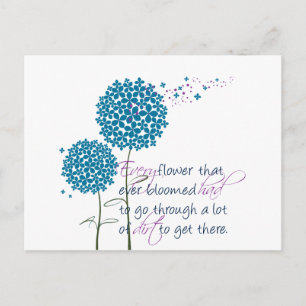 Every flower that ever bloomed... postcard